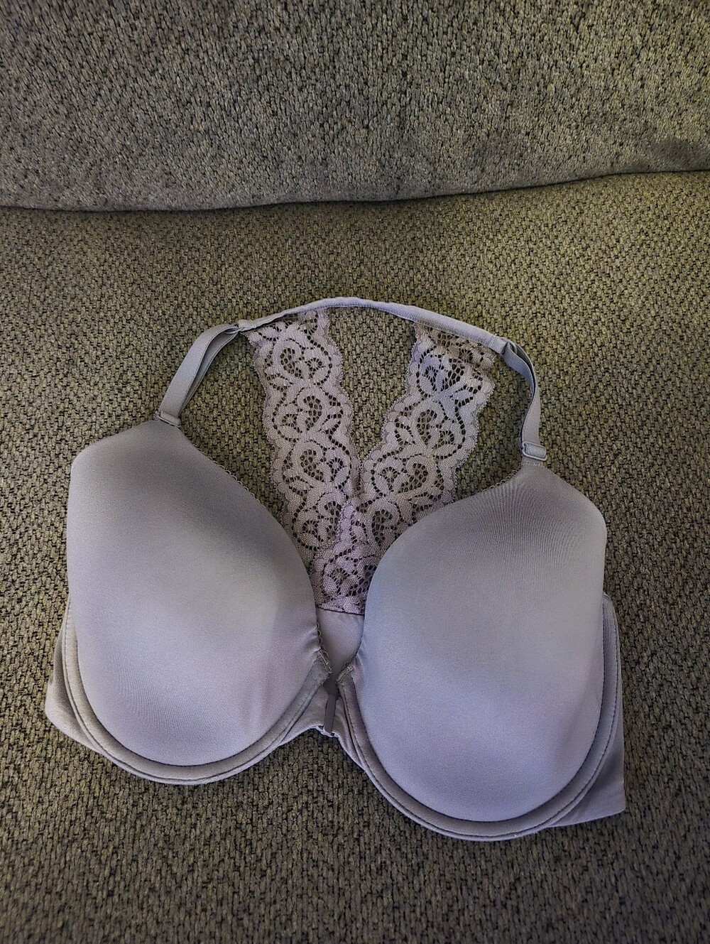 Victoria's Secret Light Lavender Lace Racerback T-Shirt Bra